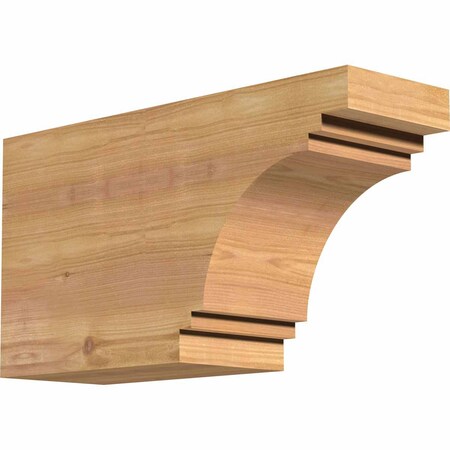 Ekena Millwork Pescadero Smooth Rafter Tail, Western Red Cedar, 5 1/2"W x 10"H x 18"L RFT06X10X18PEC00SWR